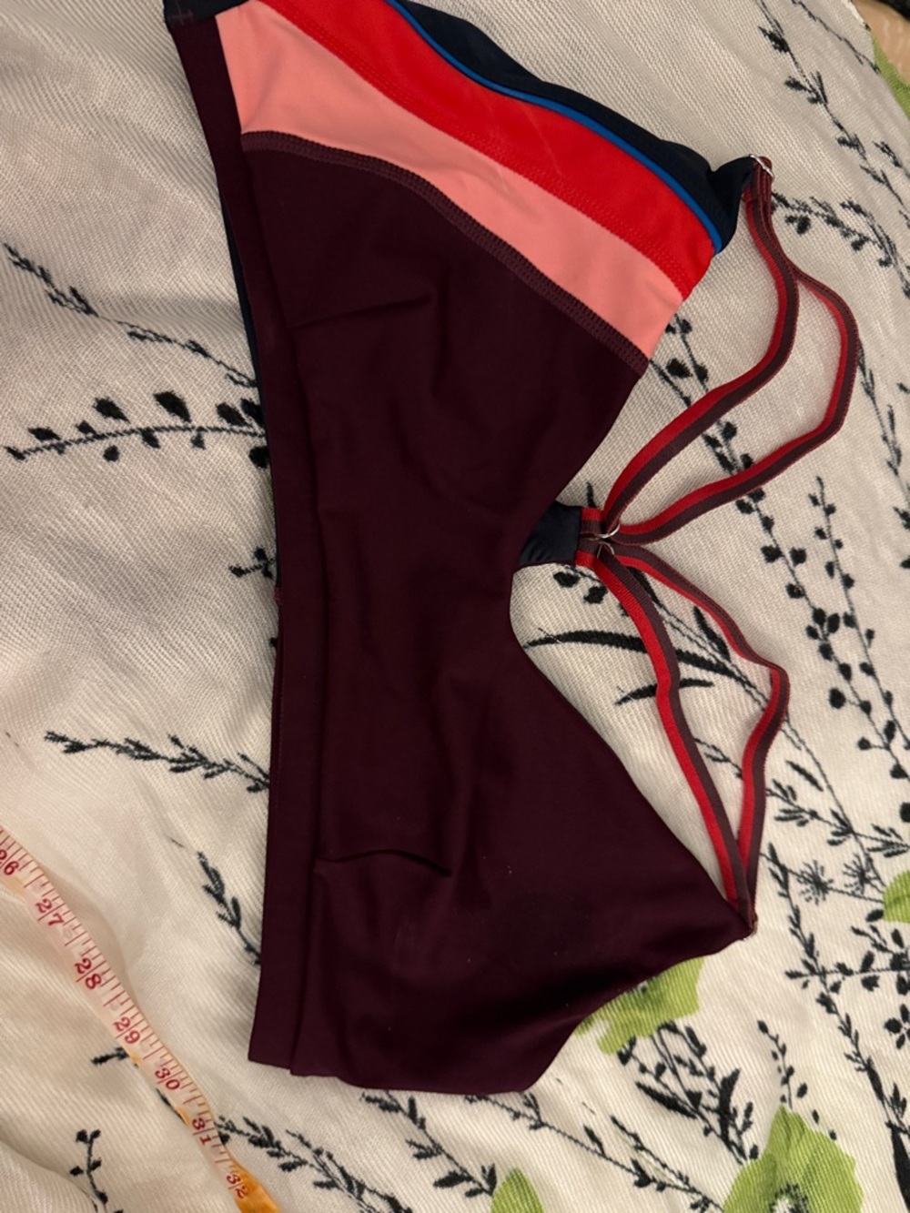 Women’s Swim separates 4 Tops and 1 Bottom. Yellow, coral, Navy, Maroon, - Picture 7 of 16